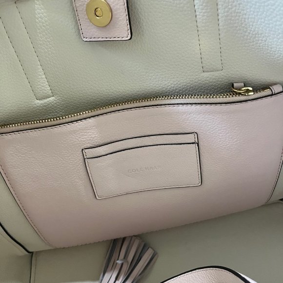 Cole Haan – Natalie Collection Leather Tote PEACH BLUSH - Picture 2 of 8